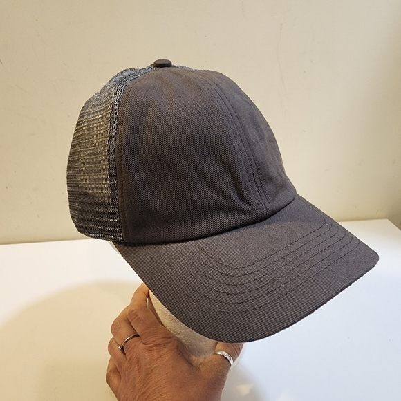 ELLIE women's Gray Mesh adjustable Athletic baseball cap One size Fits m… - Picture 7 of 11